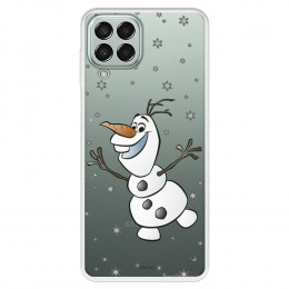 Funda para Samsung Galaxy M33 5G Oficial de Disney Olaf Transparente - Frozen