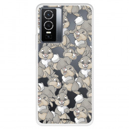 Funda para Vivo Y76 5G Oficial de Disney Tambor Patrones - Bambi