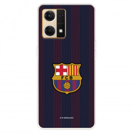 Funda para Oppo Reno 7 4G del FC Barcelona Rayas Blaugrana  - Licencia Oficial FC Barcelona