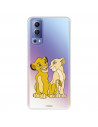 Hülle für Vivo Y52 5G Offizielle Disney Simba und Nala Silhouette – Der König der Löwen