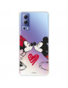 Hülle für Vivo Y52 5G Offizielles Disney Mickey und Minnie Kiss – Disney Classics