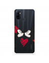 Funda para Oppo A53s Oficial de Disney Mickey y Minnie Beso - Clásicos Disney