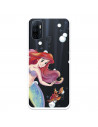 Funda para Oppo A53s Oficial de Disney Ariel y Sebastián Burbujas - La Sirenita