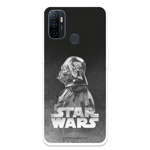 Funda para Oppo A53s Oficial de Star Wars Darth Vader Fondo negro - Star Wars