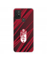 Funda para Motorola Moto G30 del Granada CF Escudo - Líneas Rojas y Negras  - Licencia Oficial Granada CF