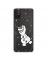 Funda para Motorola Moto G30 Oficial de Disney Olaf Transparente - Frozen