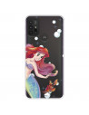 Funda para Motorola Moto G10 Oficial de Disney Ariel y Sebastián Burbujas - La Sirenita