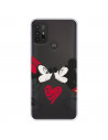 Funda para Motorola Moto G10 Oficial de Disney Mickey y Minnie Beso - Clásicos Disney