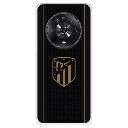 Funda para Huawei Honor Magic4 Lite del Atlético de Madrid Escudo Dorado Fondo Negro  - Licencia Oficial Atlético de Madrid