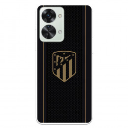 Funda para OnePlus Nord 2T 5G del Atlético de Madrid Escudo Dorado Fondo Negro  - Licencia Oficial Atlético de Madrid