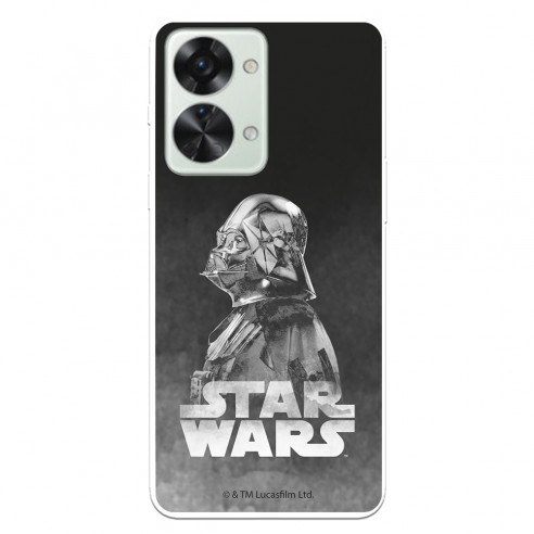 Funda para OnePlus Nord 2T 5G Oficial de Star Wars Darth Vader Fondo negro - Star Wars