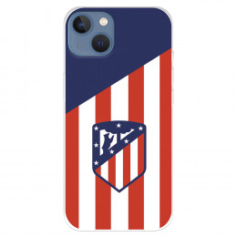 Funda para IPhone 14 Max del Atlético de Madrid Escudo Fondo Atletico  - Licencia Oficial Atlético de Madrid