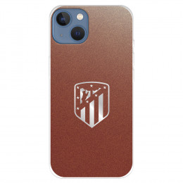 Funda para IPhone 14 Max del Atlético de Madrid Escudo Plateado Fondo  - Licencia Oficial Atlético de Madrid