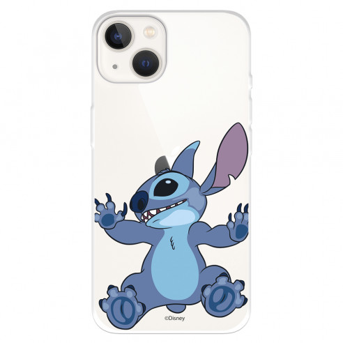 Funda para IPhone 14 Oficial de Disney Stitch Trepando - Lilo & Stitch