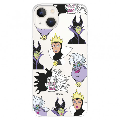 Funda para IPhone 14 Oficial de Disney Villanas Patrón - Villanas Disney