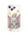 Funda para IPhone 14 Oficial de Disney Dumbo Silueta Transparente - Dumbo