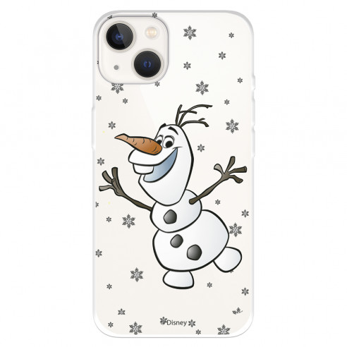 Funda para IPhone 14 Oficial de Disney Olaf Transparente - Frozen