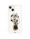 Funda para IPhone 14 Oficial de Disney Minnie Posando - Clásicos Disney