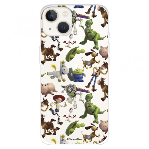 Funda para IPhone 14 Oficial de Disney Muñecos Toy Story Siluetas - Toy Story