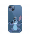 Funda para IPhone 14 Max Oficial de Disney Stitch Trepando - Lilo & Stitch