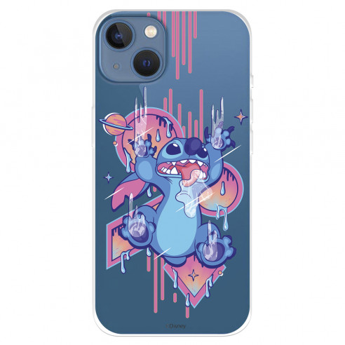 Funda para IPhone 14 Max Oficial de Disney Stitch Graffiti - Lilo & Stitch