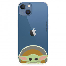 Funda para IPhone 14 Max Oficial de Star Wars Baby Yoda Sonrisas - The Mandalorian