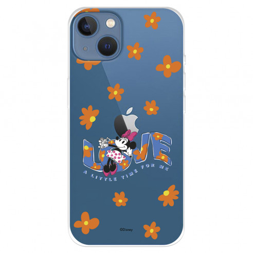 Funda para IPhone 14 Max Oficial de Disney Minnie Minnie Love - Clásicos Disney