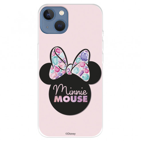 Funda para IPhone 14 Max Oficial de Disney Minnie Pink Shadow - Clásicos Disney