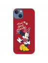 Funda para IPhone 14 Max Oficial de Disney Minnie Mad About - Clásicos Disney