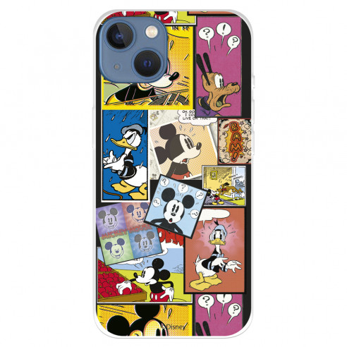 Funda para IPhone 14 Max Oficial de Disney Mickey Comic - Clásicos Disney