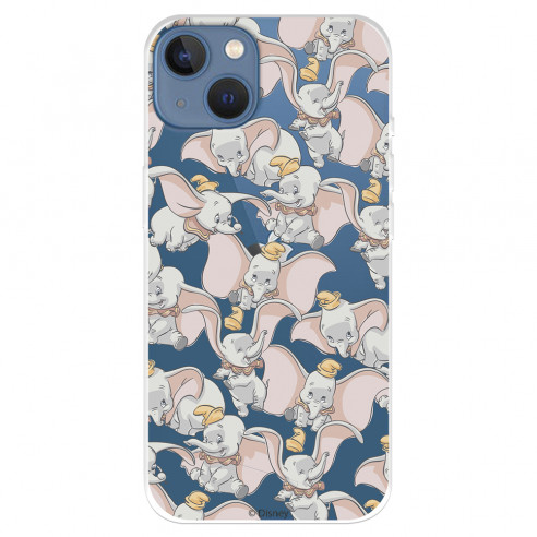 Funda para IPhone 14 Max Oficial de Disney Dumbo Siluetas Transparente - Dumbo