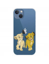 Funda para IPhone 14 Max Oficial de Disney Simba y Nala Mirada Complice - El Rey León