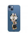 Funda para IPhone 14 Max Oficial de Disney Minnie Posando - Clásicos Disney