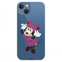 Funda para IPhone 14 Max Oficial de Disney Minnie Rosa - Clásicos Disney