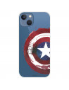 Funda para IPhone 14 Max Oficial de Marvel Capitán América Escudo Transparente - Marvel