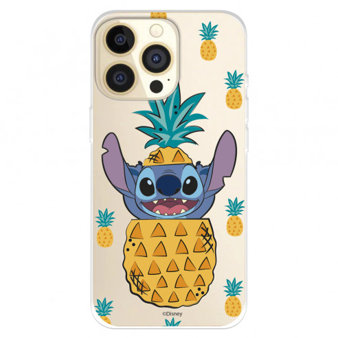 Funda para IPhone 14 Pro Oficial de Disney Stitch Piñas - Lilo & Stitch