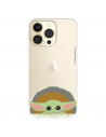 Funda para IPhone 14 Pro Oficial de Star Wars Baby Yoda Sonrisas - The Mandalorian