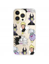 Funda para IPhone 14 Pro Oficial de Disney Villanas Patrón - Villanas Disney