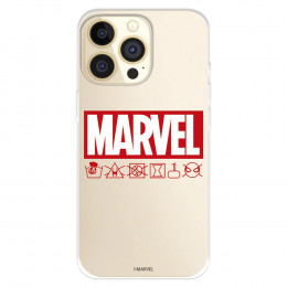 Funda para IPhone 14 Pro Oficial de Marvel Marvel Logo Red - Marvel