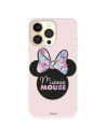 Funda para IPhone 14 Pro Oficial de Disney Minnie Pink Shadow - Clásicos Disney