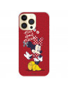 Funda para IPhone 14 Pro Oficial de Disney Minnie Mad About - Clásicos Disney