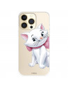 Funda para IPhone 14 Pro Oficial de Disney Marie Silueta - Los Aristogatos