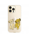 Funda para IPhone 14 Pro Oficial de Disney Simba y Nala Mirada Complice - El Rey León