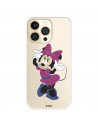 Funda para IPhone 14 Pro Oficial de Disney Minnie Rosa - Clásicos Disney