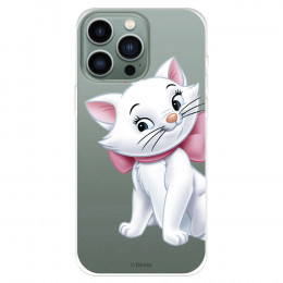 Funda para IPhone 14 Pro Max Oficial de Disney Marie Silueta - Los Aristogatos