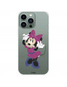 Funda para IPhone 14 Pro Max Oficial de Disney Minnie Rosa - Clásicos Disney