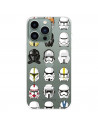 Funda para IPhone 14 Pro Max Oficial de Star Wars Patrón Cascos - Star Wars