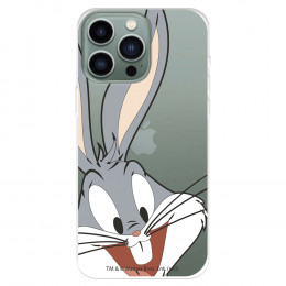 Funda para IPhone 14 Pro Max Oficial de Warner Bros Bugs Bunny Silueta Transparente - Looney Tunes