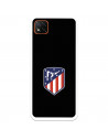 Funda para Xiaomi Redmi 10A del Atlético de Madrid Escudo Fondo Negro  - Licencia Oficial Atlético de Madrid