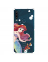 Funda para Alcatel 1SE 2020 Oficial de Disney Ariel y Sebastián Burbujas - La Sirenita